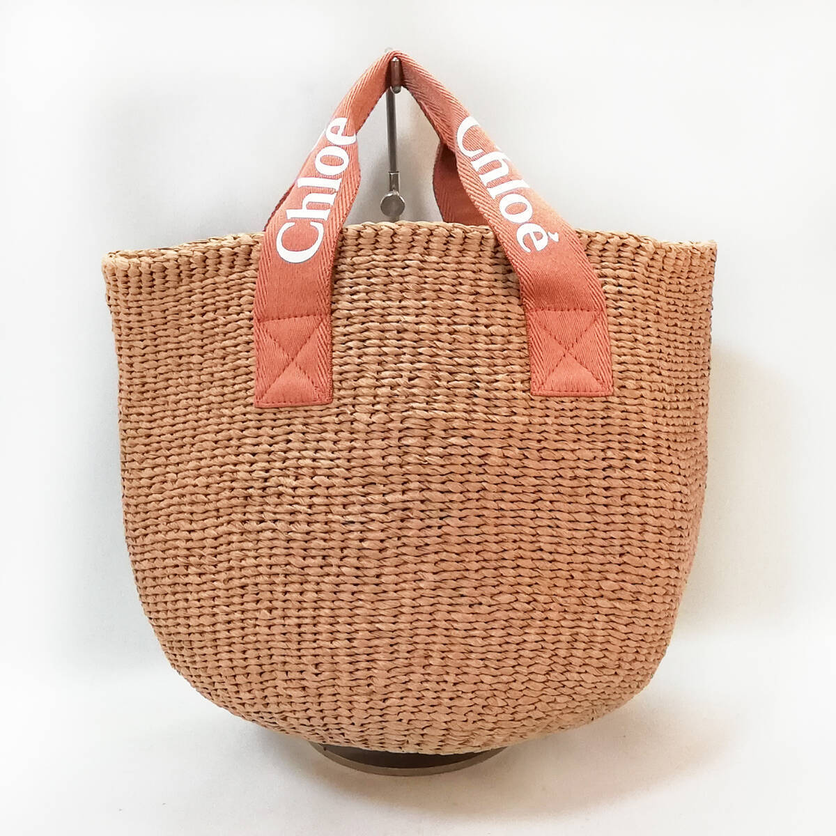 Chloe Basket Bag Kids Tote Handbag Brown Orange Summer 237
