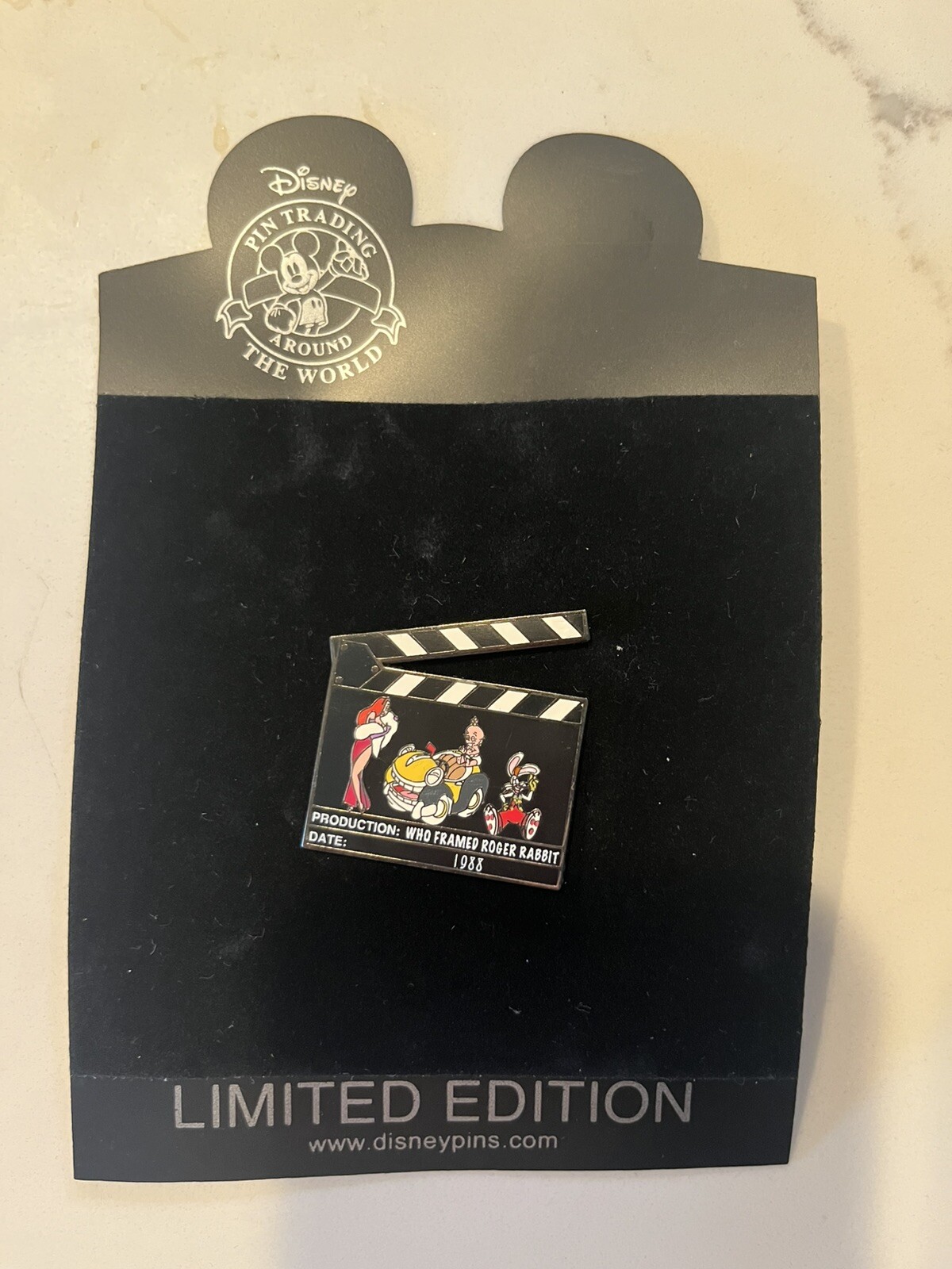 Disney Jessica Who Framed Roger Rabbit 1988 Clapboard LE500 Rare Pin