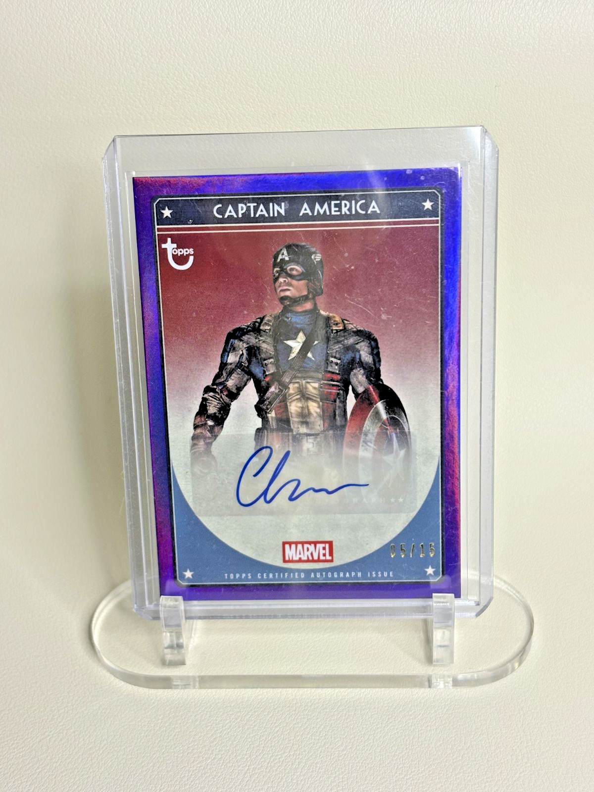 TOPPS 2026 Marvel Brooklyn Collection Captain America Autographed 05/15