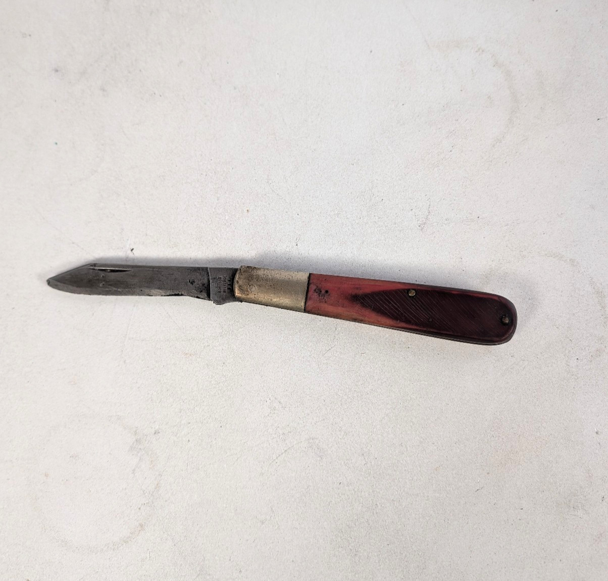 Vintage Robeson Shuredge Pocket Knife Red Handle 512224 Restoration Project