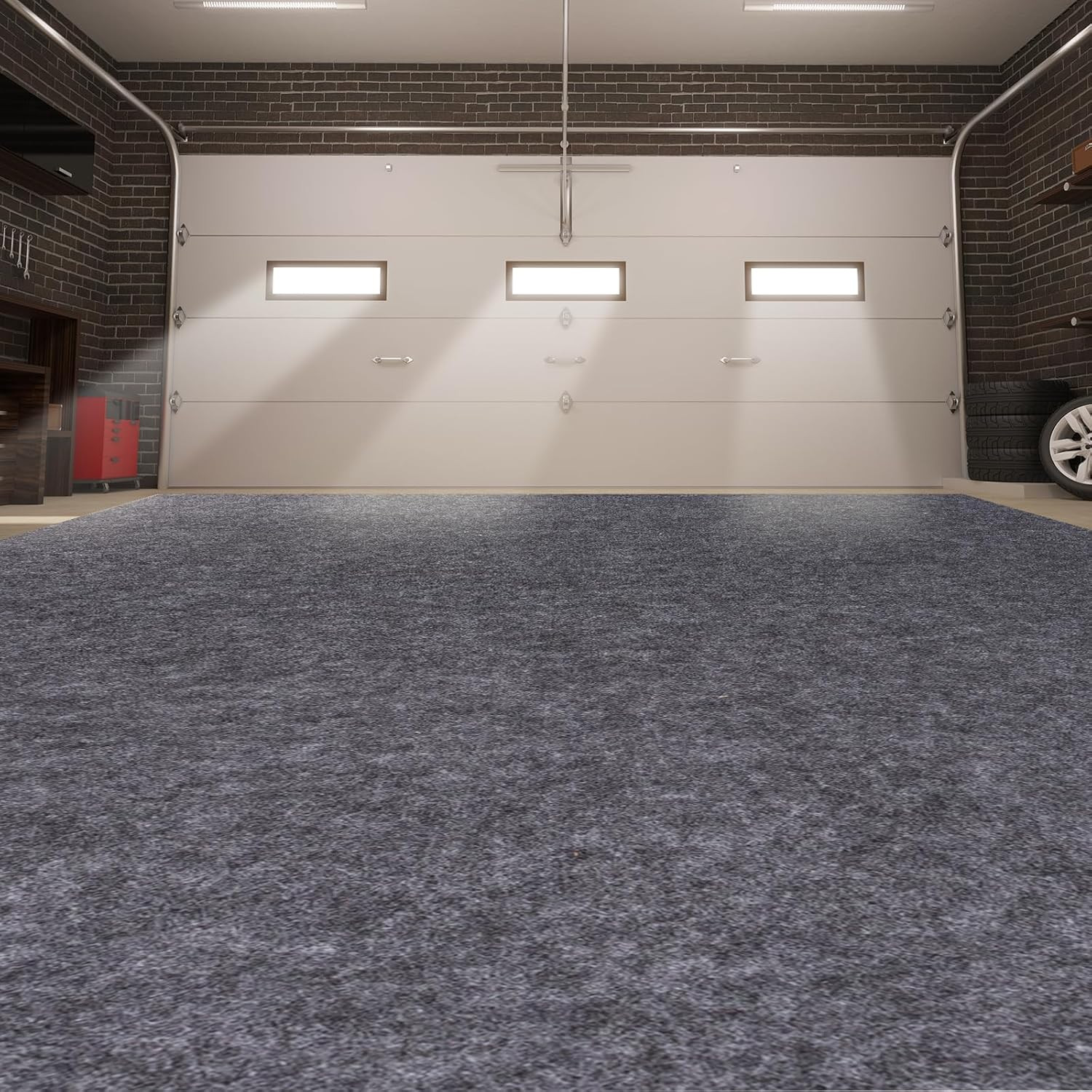 Garage Mats Oversize Garage Floor Paking Mat for under Car, 8.8 X 22 Ft Non-Slip