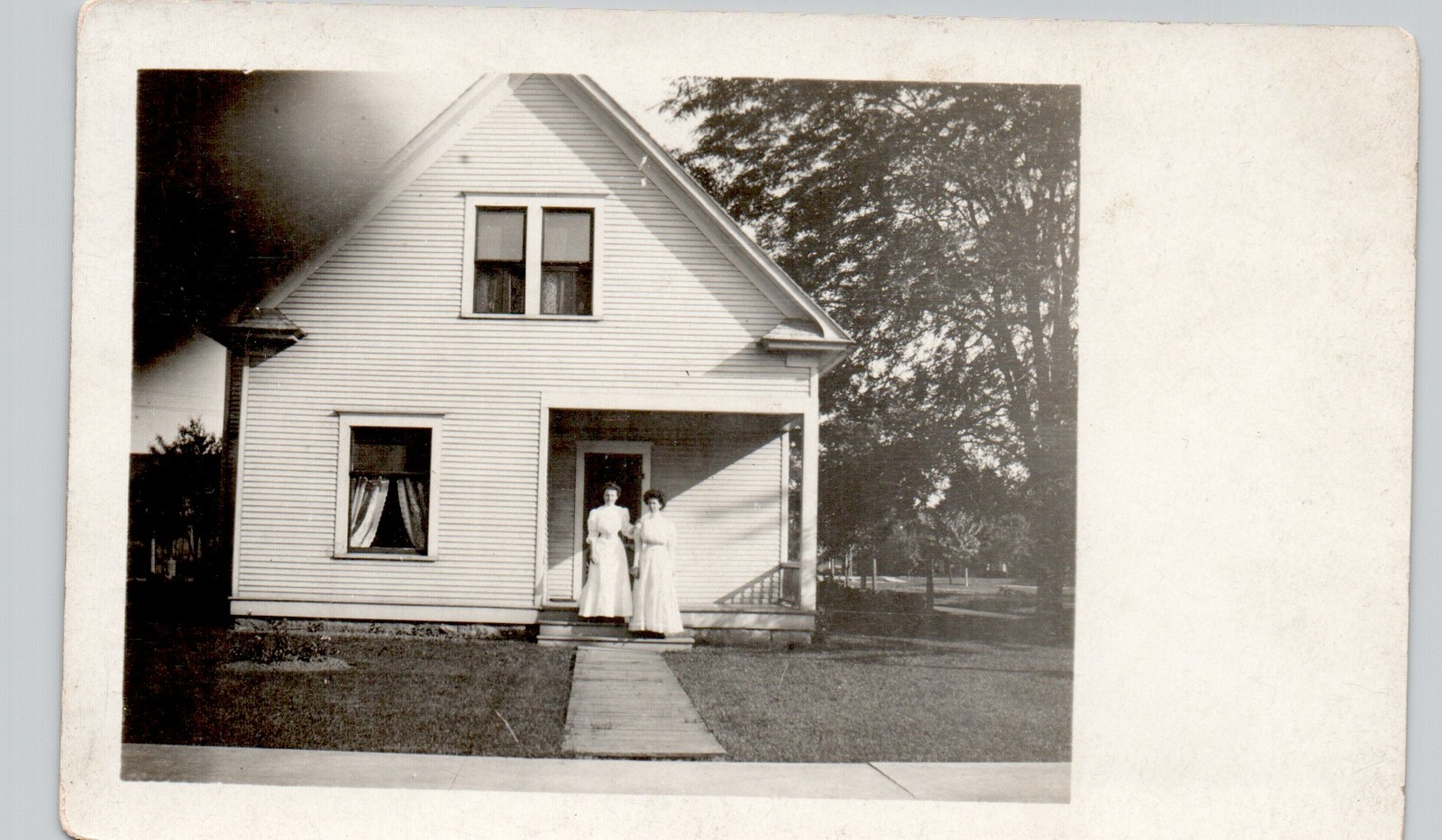 HOUSE & YARD toledo oh c1910 postcard ohio real photo rppc