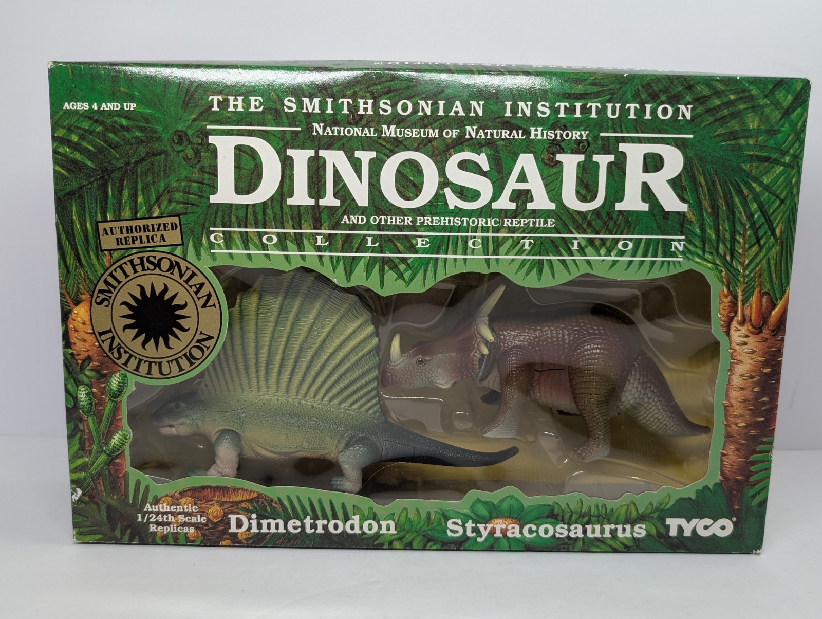 Rare Smithsonian Institution Dinosaur Collection Dimetrodon Styracosaurus Tyco