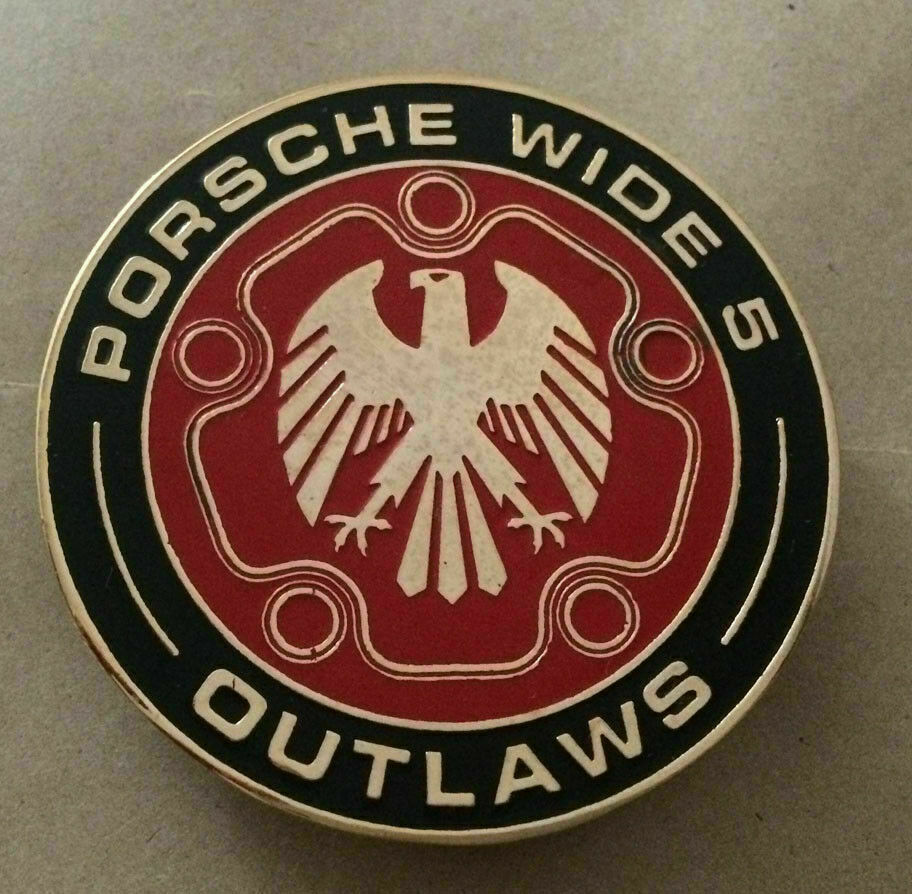 Car Badge - Porsche wide 5 outlaws Car Grill Badge Emblem Automobilia Mg Jaguar 