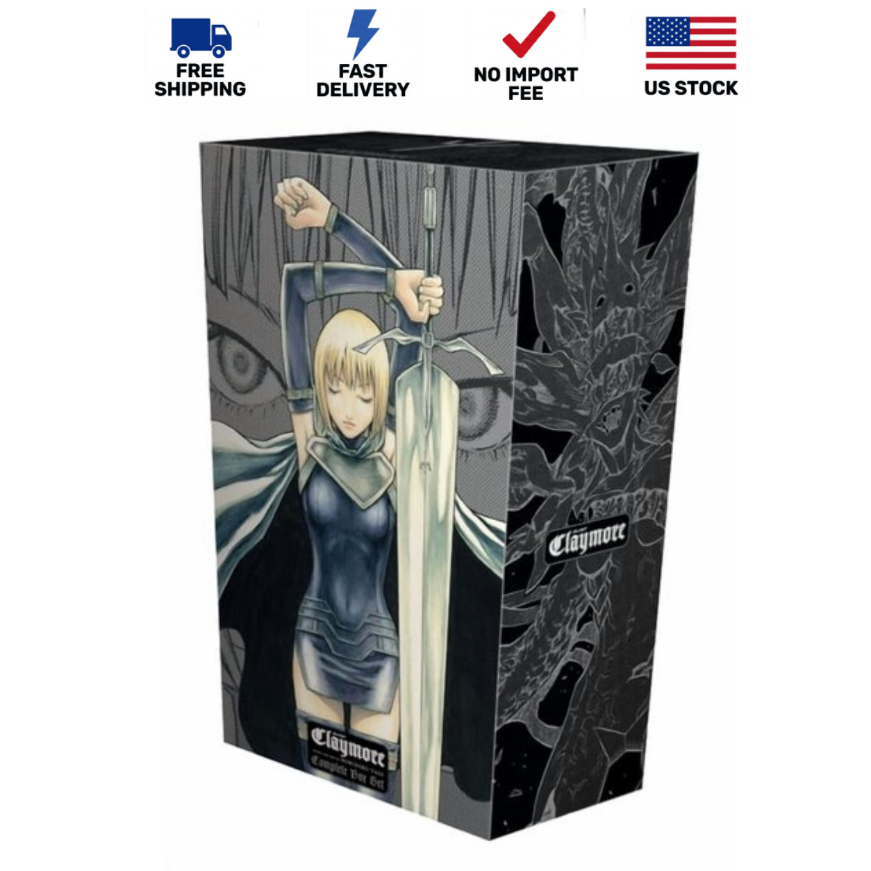 Claymore Complete Box Set Volumes 1-27 with Premium Paperback Manga