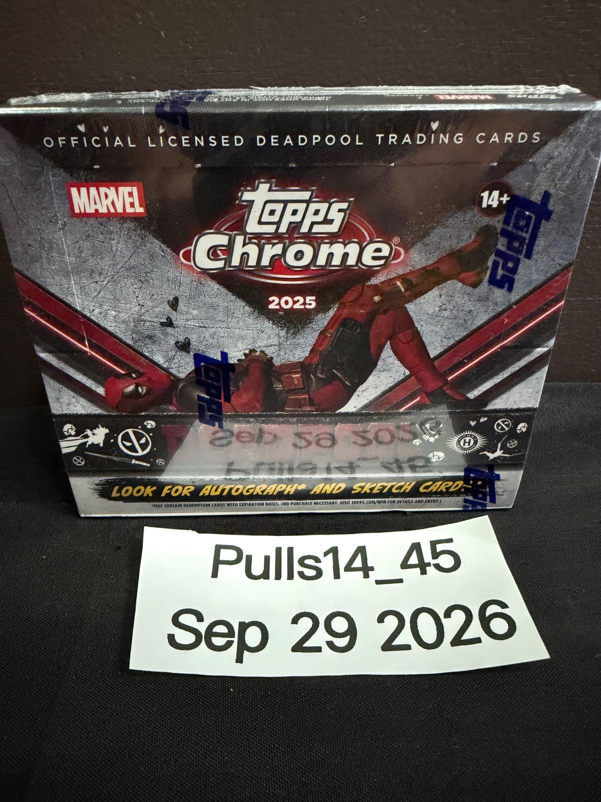 2025 Topps Chrome Deadpool hobby box 2025 Topps Chrome Deadpool hobby box