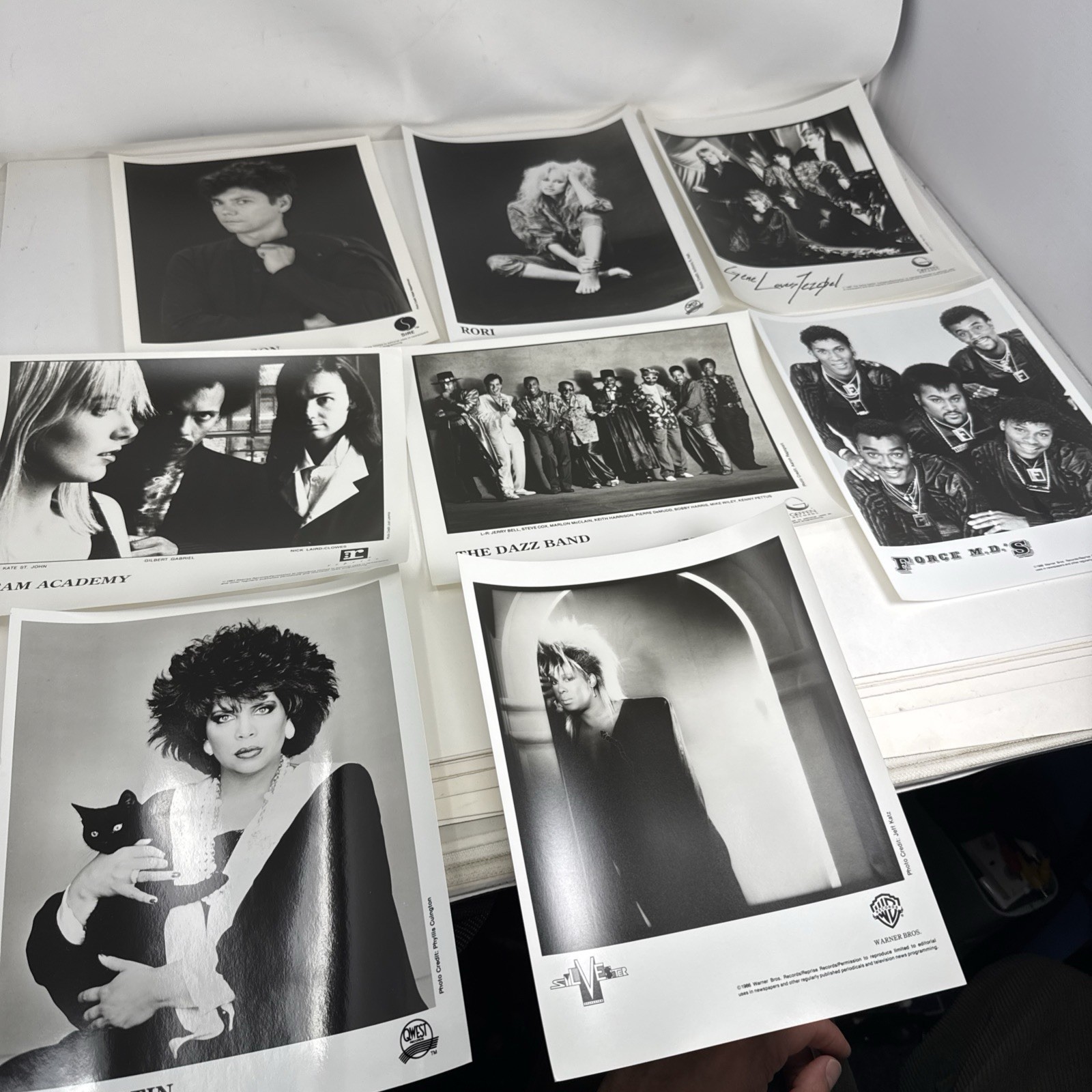 1980s Press Release Record Label Photo Vintage Lot x9 Force MDs Dazz Silvester 