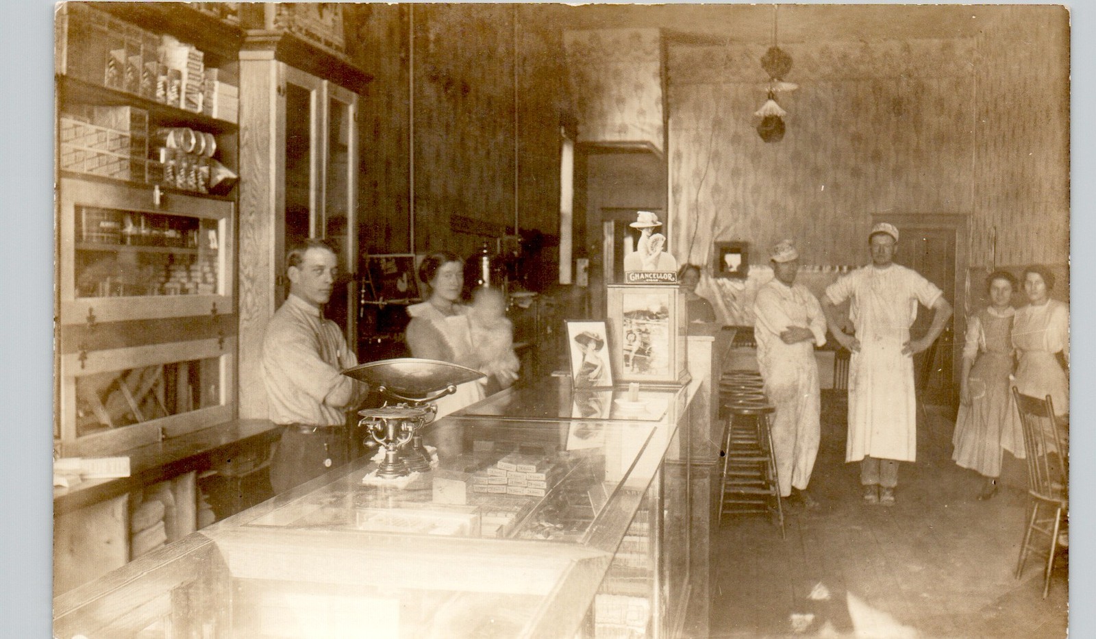 INTERIOR GENERAL STORE c1910 postcard real photo rppc occupation INTERIOR GENERAL STORE c1910 postcard real photo rppc occupation