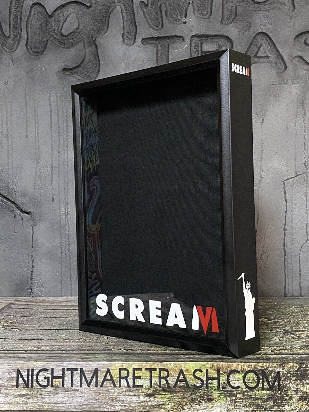 Scream 6 Ghostface Mask Display Case Frame ( Empty/No Mask) Horror Movie Prop