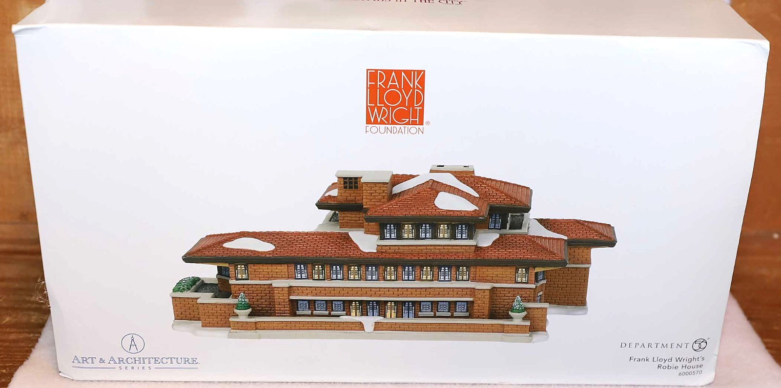 DEPT 56 FRANK LLOYD WRIGHT ROBIE HOUSE ART & ARCHITECTURE VILLAGE 6000570 CIC