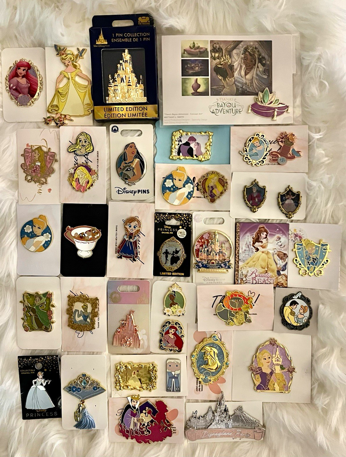 ATTN RESELLERS: PRINCESSES GALORE Collection of 37 Auth Disney and Fantasy Pins