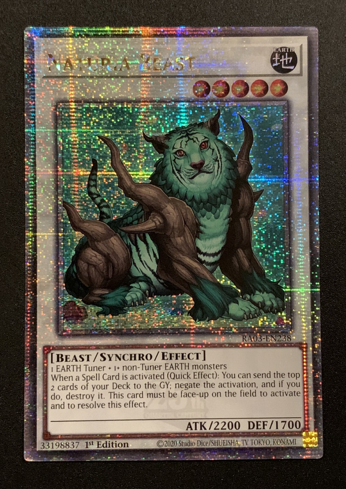Naturia Beast - RA03-EN238 - Quarter Centry Rare - 1st Ed - YuGiOh TCG