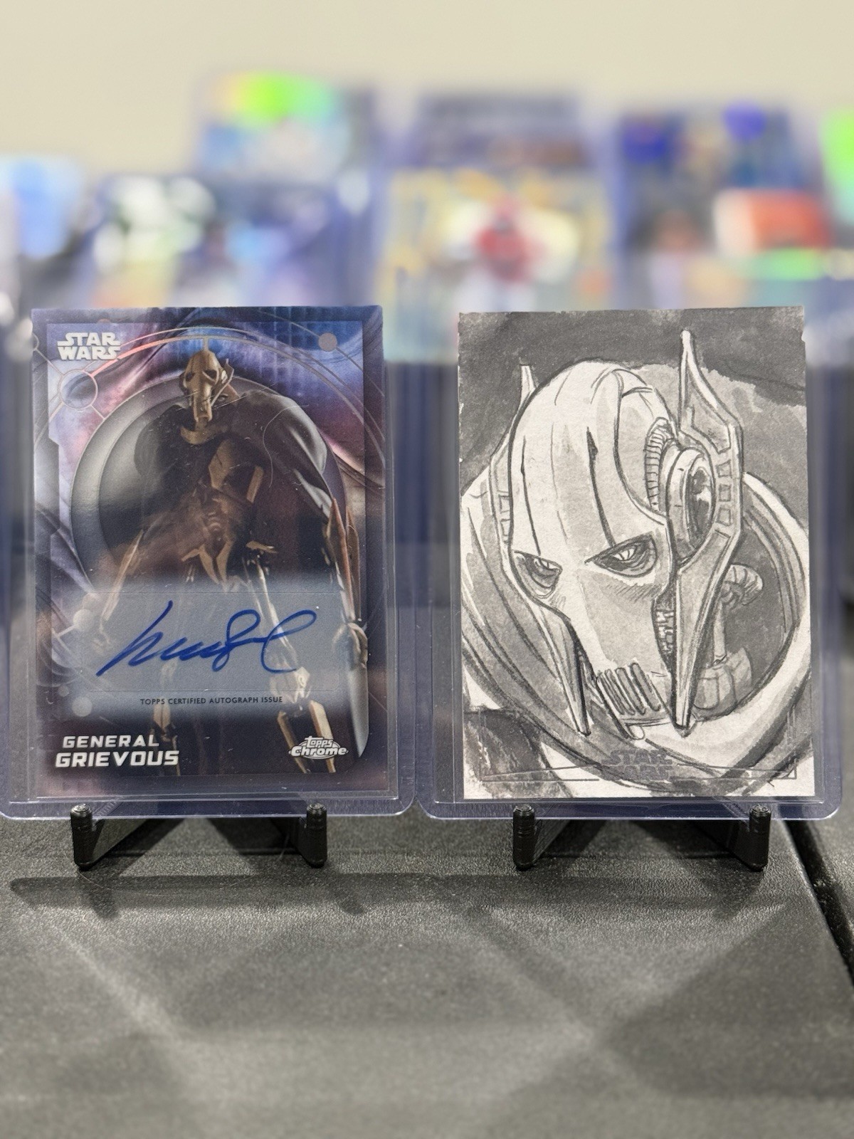 2025 Topps Chrome Star Wars General Grievous Sketch Card 1/1 With Auto