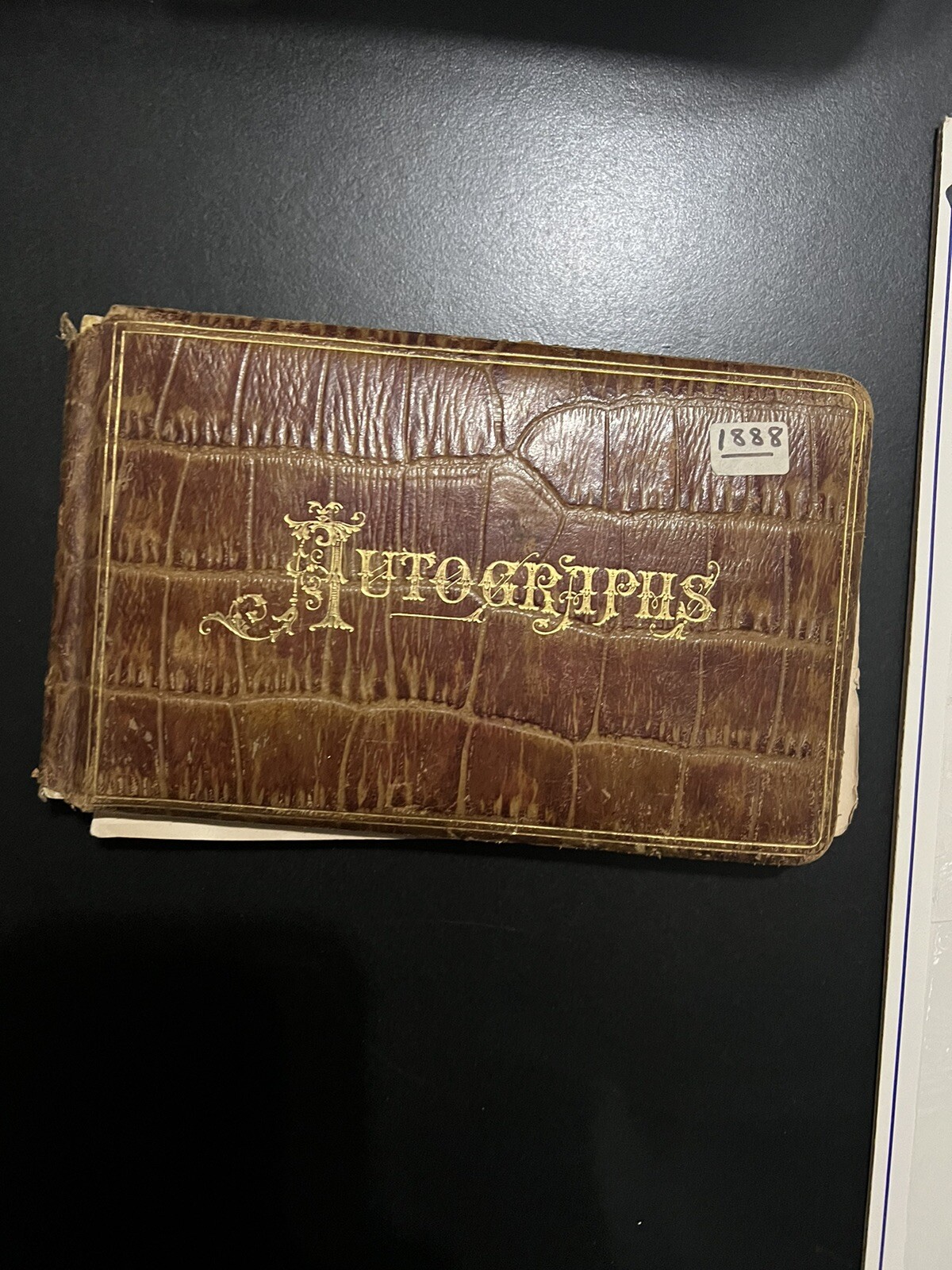 Rare 1888 Autograph Book