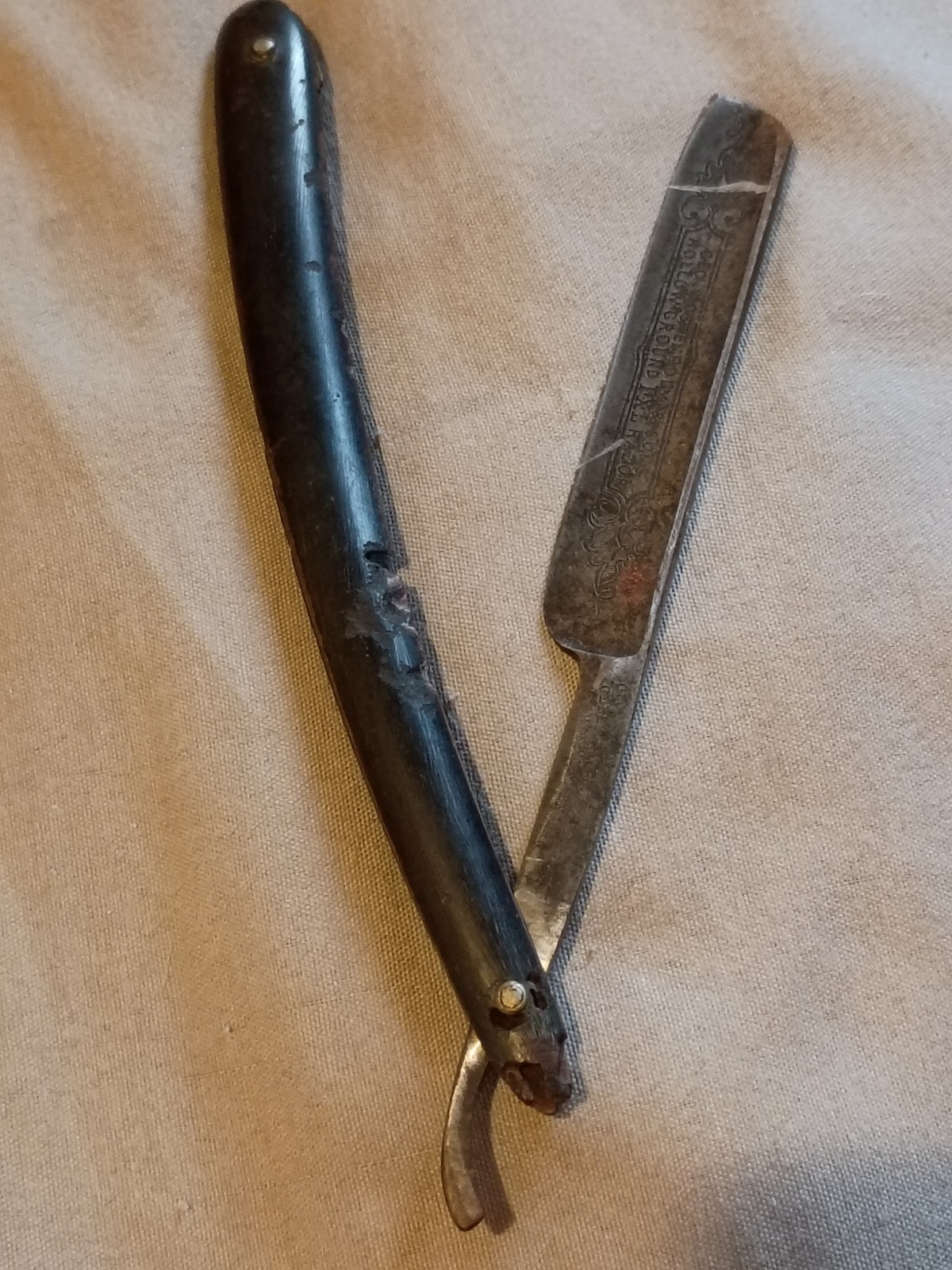 Antique George Wostenholm And Sons Hollow Ground IXL Straight Razor As Is.