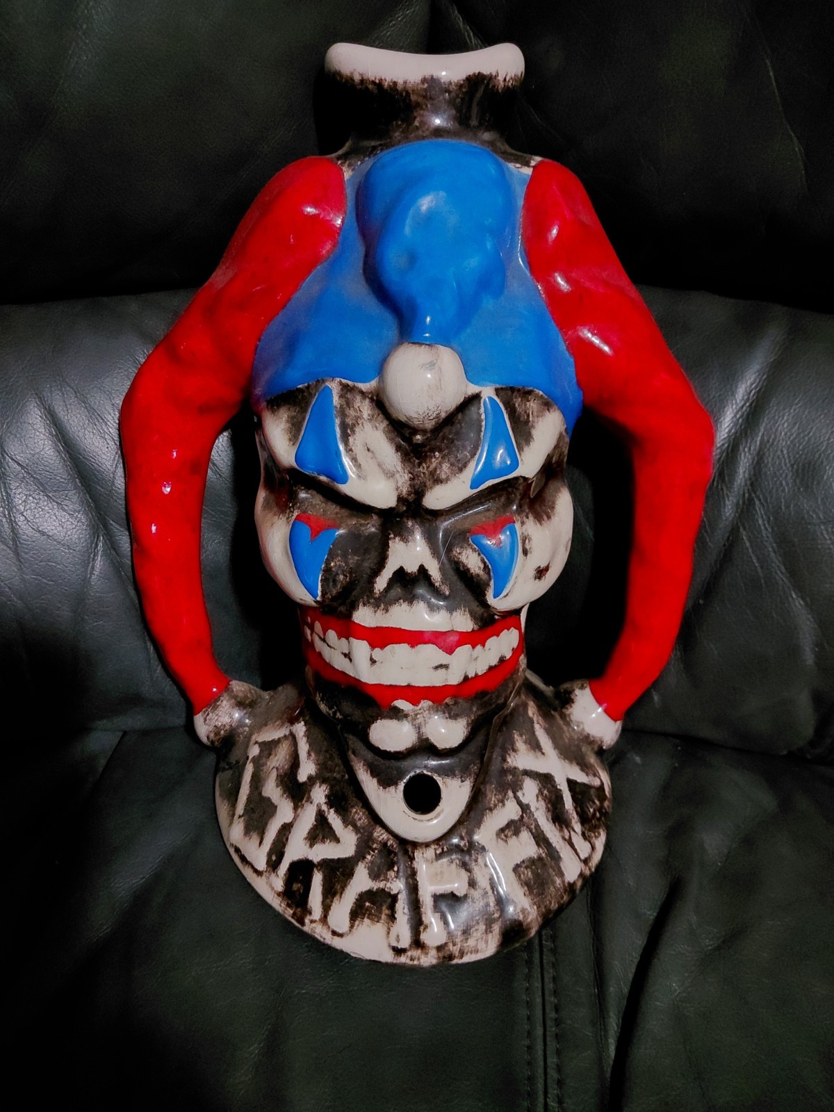 1980'S RARE Ceramic Jester Graffix Bong