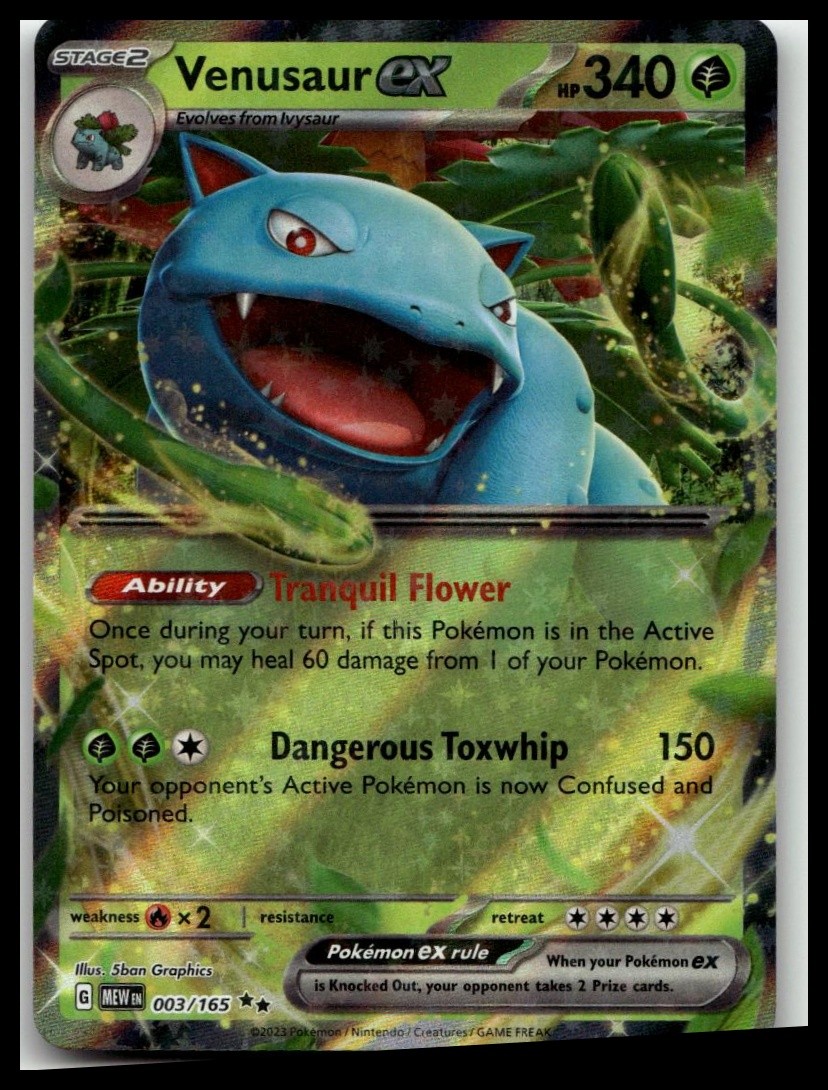 SV: Scarlet & Violet 151 #003/165 Venusaur ex