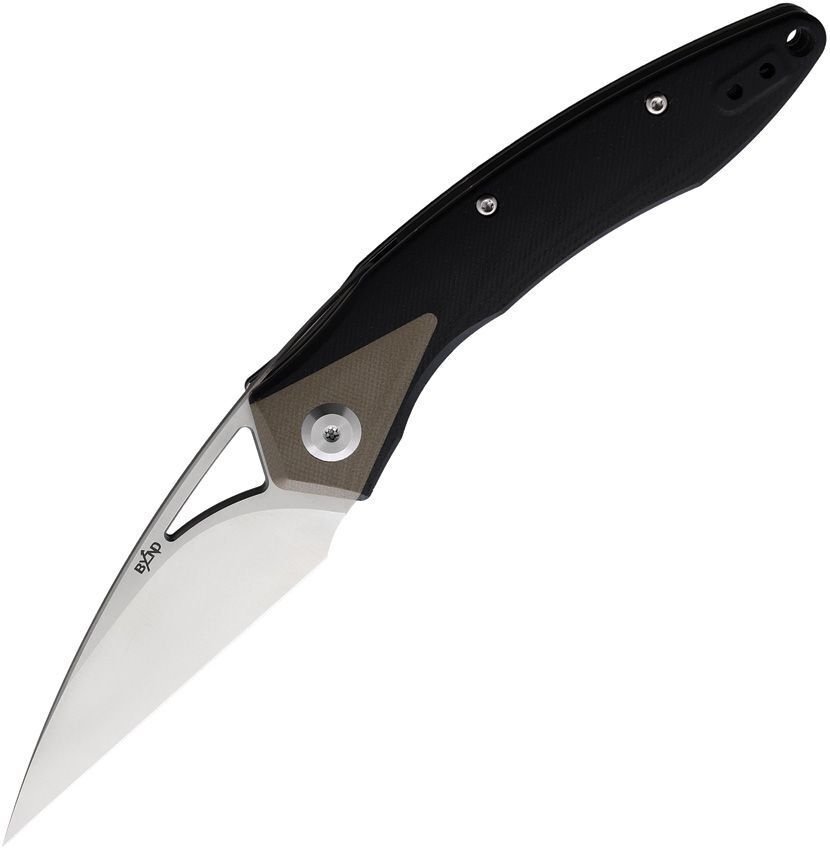 Beyond EDC GEO Folding Knife Black G10 Handle VG-10 Wharncliffe Plain WSC2105BLK