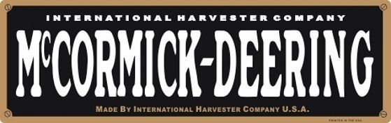 1 IH International Harvester McCormick Deering Vinyl Decal