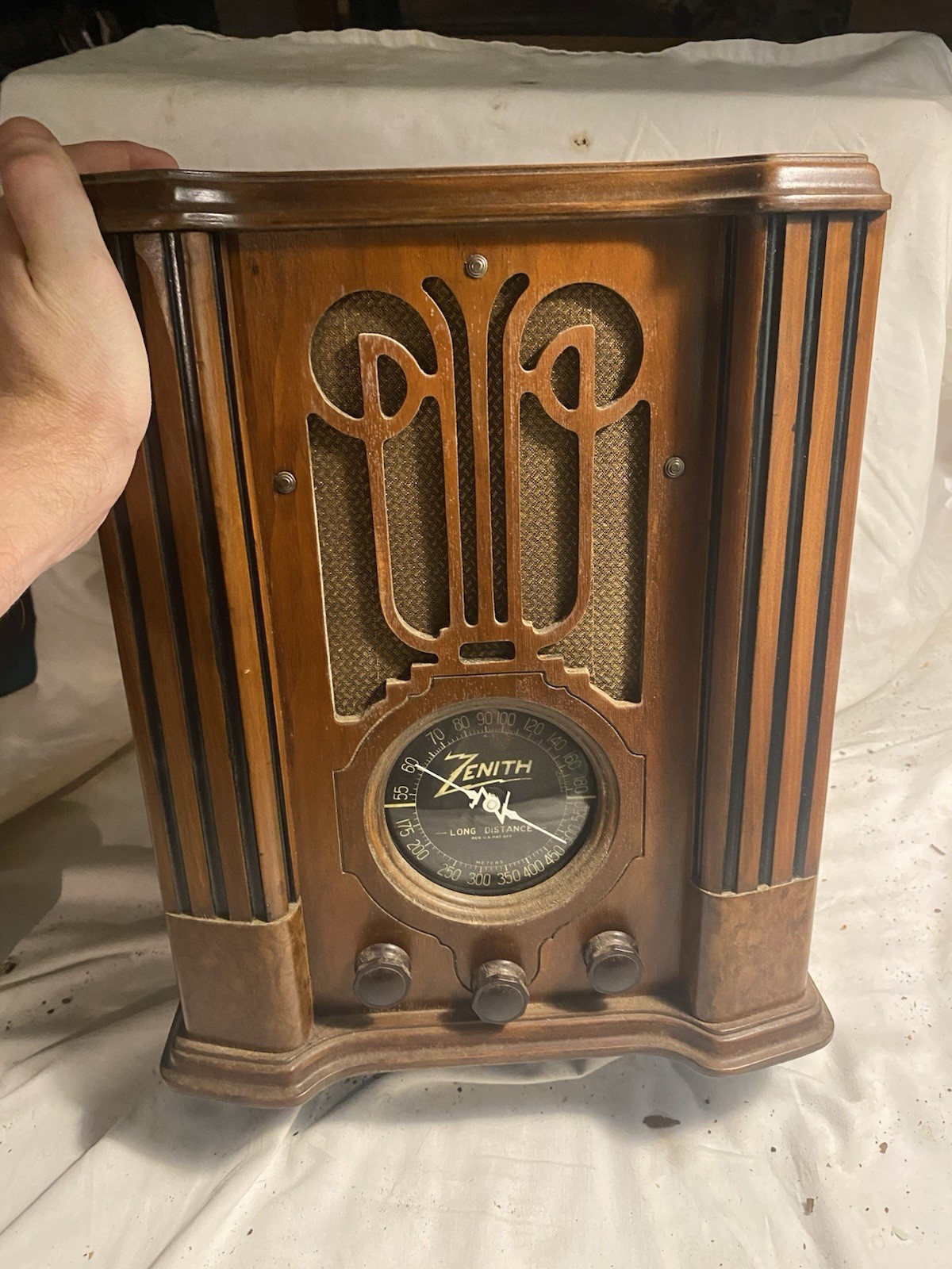 Rare Zenith 4V31 Tube Radio 6 Volt Battery Operated Untested