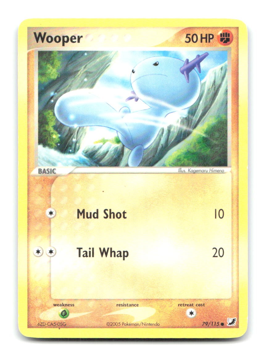 Wooper 79/115 Common Unseen Forces Pokemon Heavily Played