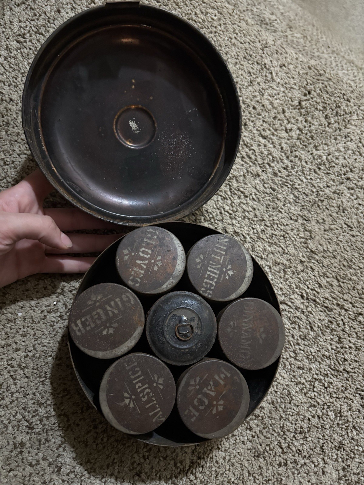 Antique Spice Tin 