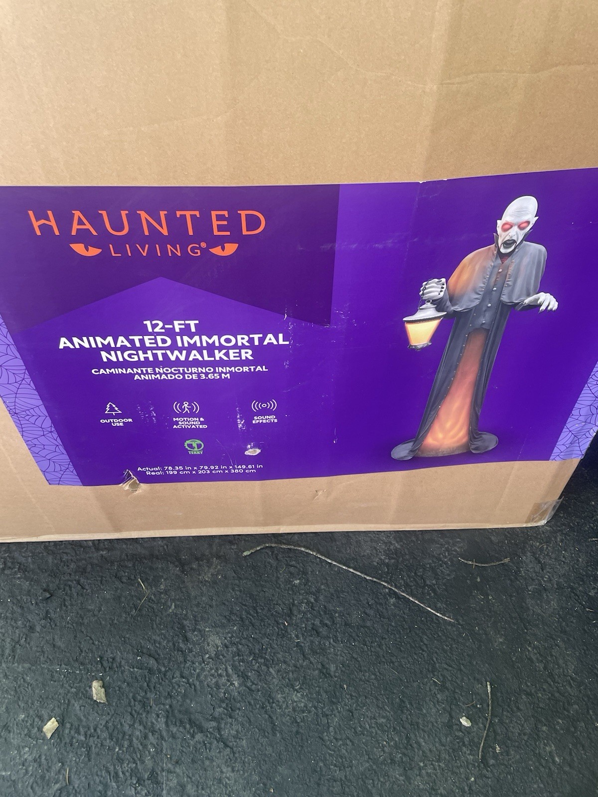 Haunted Living 12 FT Immortal Nightwalker Animatronic Halloween Prop Vampire