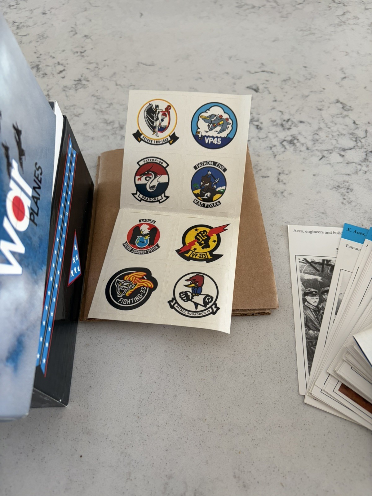 Set Atlas  Aviation War Planes Collector Cards