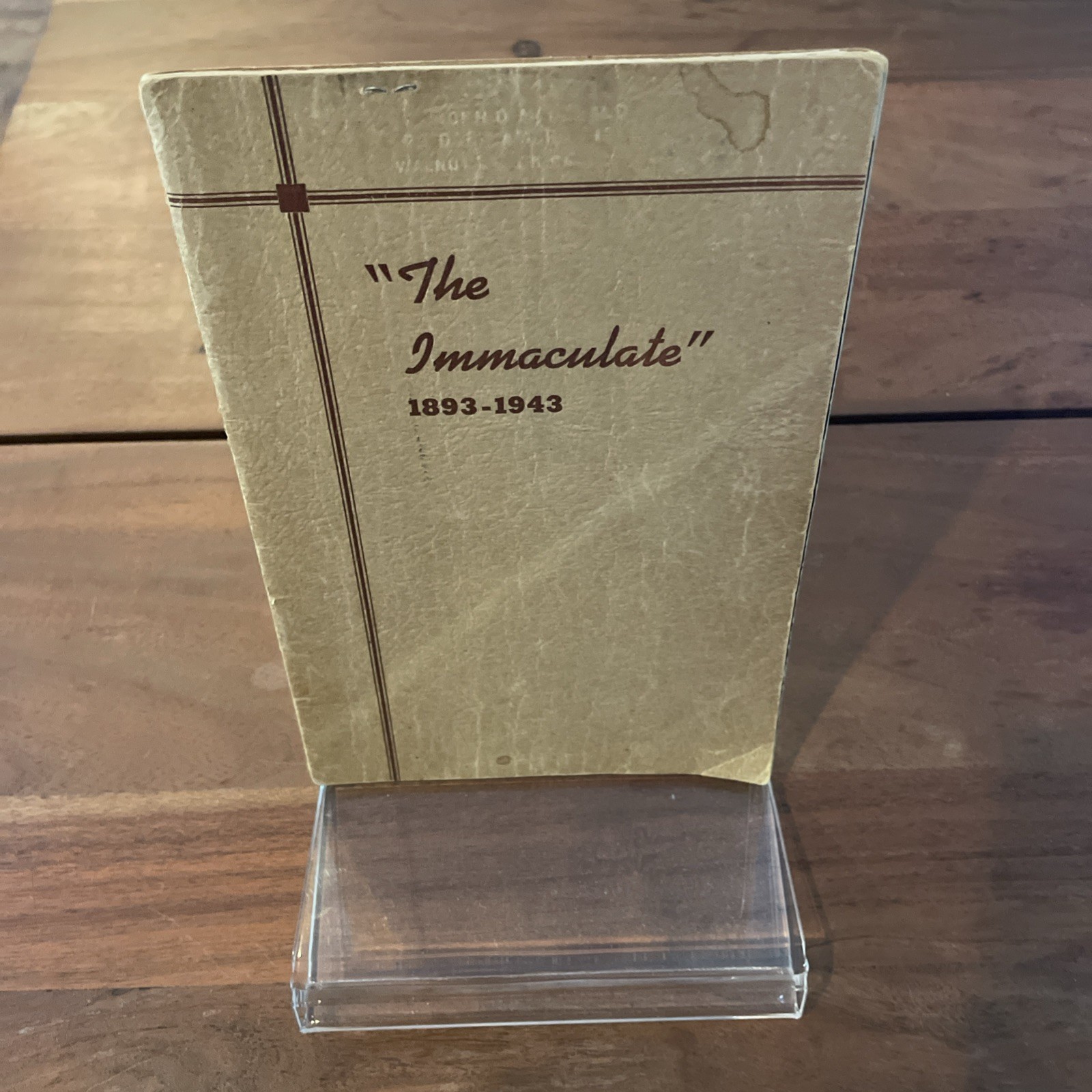 Vintage 1943 El Paso Immaculate Conception Church 1893-1943 Rev Francis Roy