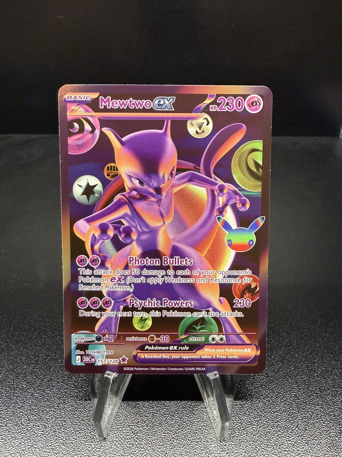 Mewtwo Ex 157/128 futuristic rare
