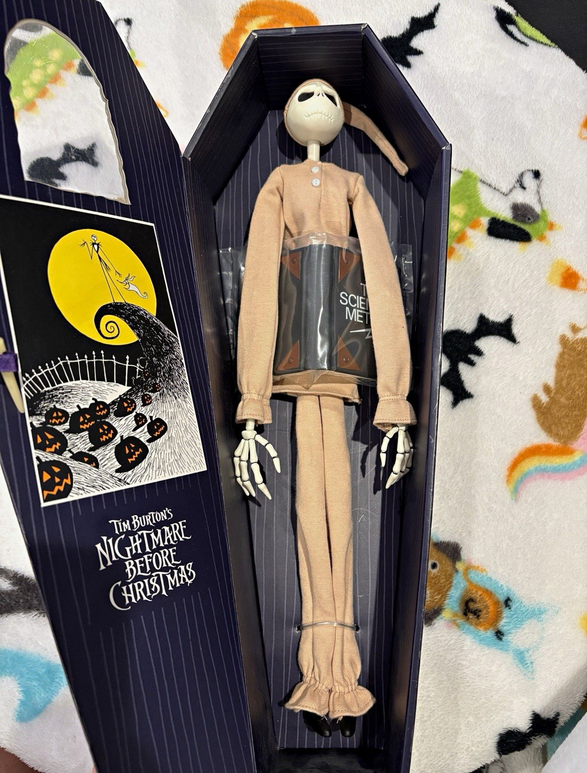 Vintage Jun Planning Pajama Jack Skellington Doll N-010 - Complete Box & Book
