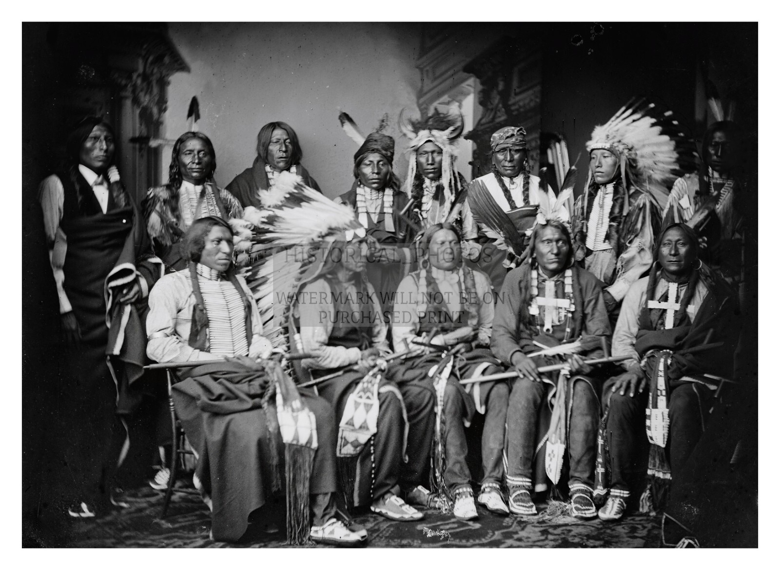 CHIEF RED CLOUD NATIVE AMERICAN SIOUX WAR DELEGATION TO WASHINGTON DC 5X7 PHOTO