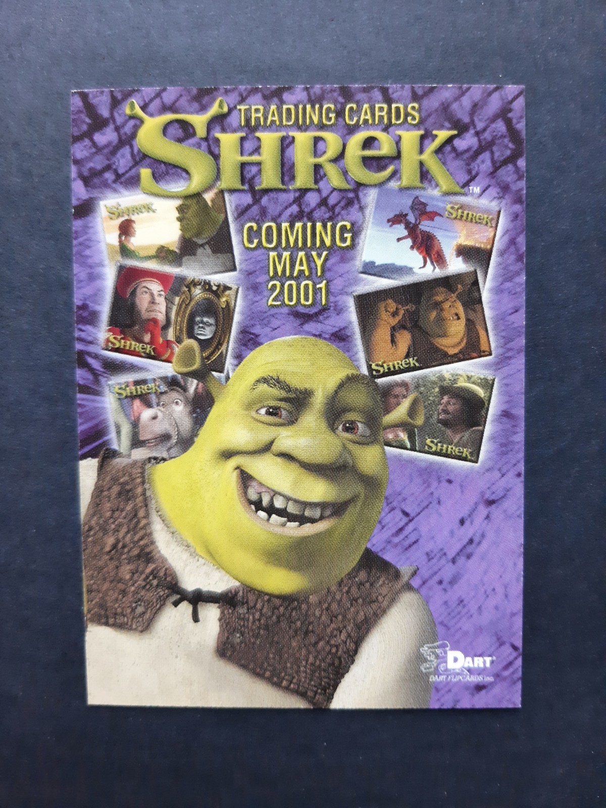 RARE SHREK 2001 ROOKIE Dart PROMO FIRST APPEARANCE CARD P-1 RC Vintage SCARCE 