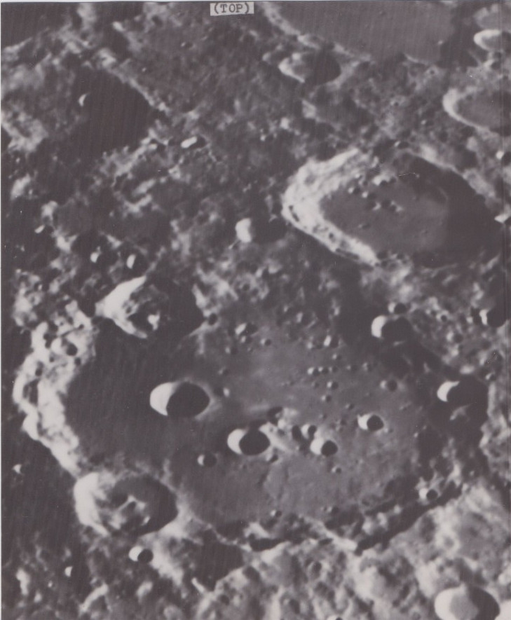 1952 Press Photo Surface of Moon Viewed from Hale Telescope atop Mount Palomar