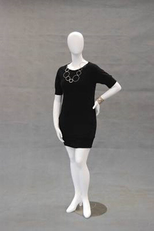 Female Plus Size Egg Head Mannequin Dress Form Display #MD-NANCYW3