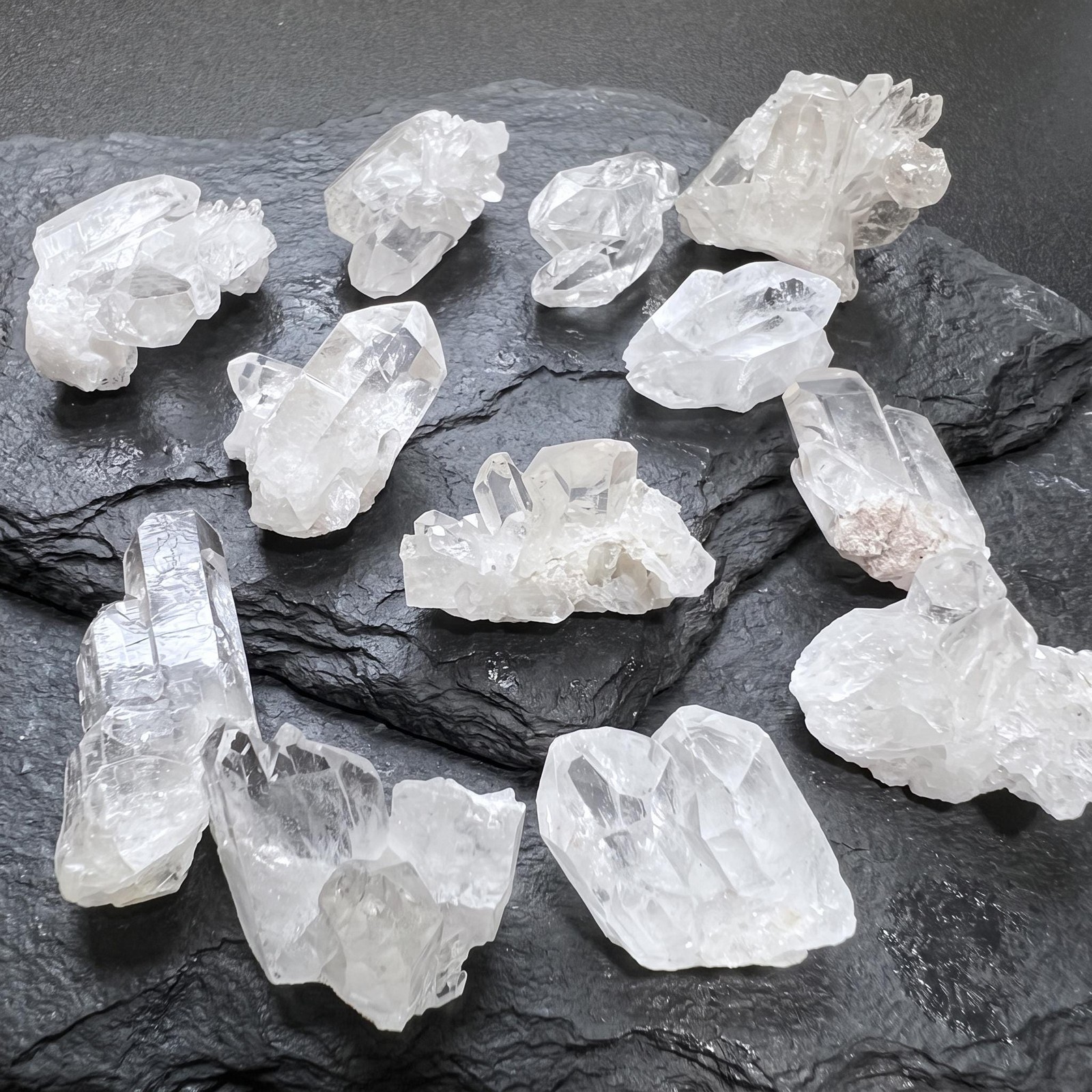 Small Clear Quartz Crystal Clusters (1-2 Inch) Gemstone Decor Gift Supply