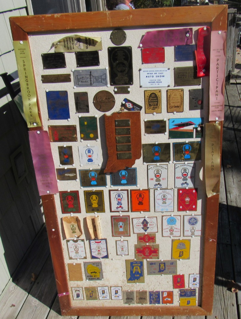 VINTAGE ORIGINAL 1950s - 1990\'s CAR SHOW - SWAP MEETS - DISPLAY TAGS SOUTH BEND