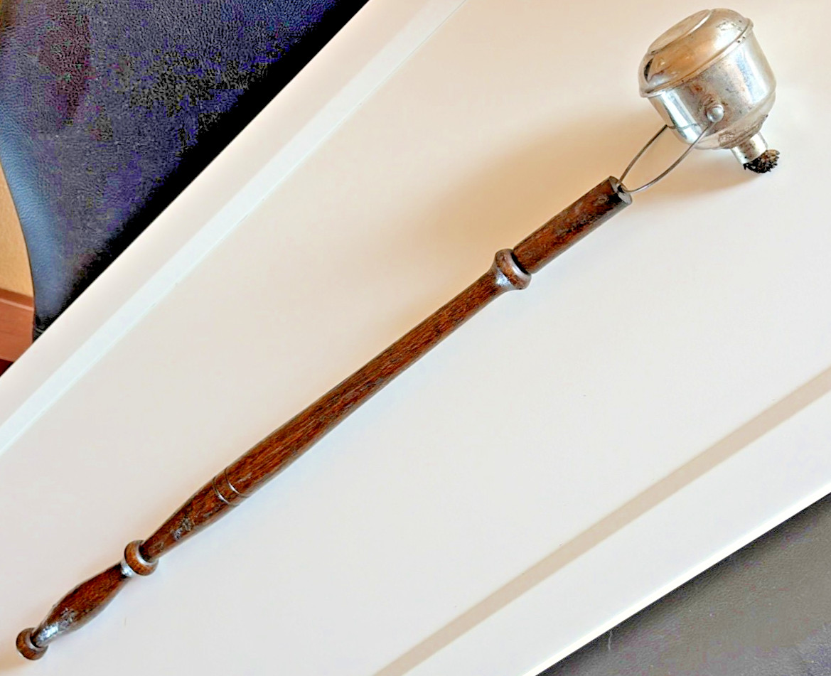 Antique Gimbaled Parade Ceremonial Torch Odd Fellows IOOF Fireman Masonic Rare