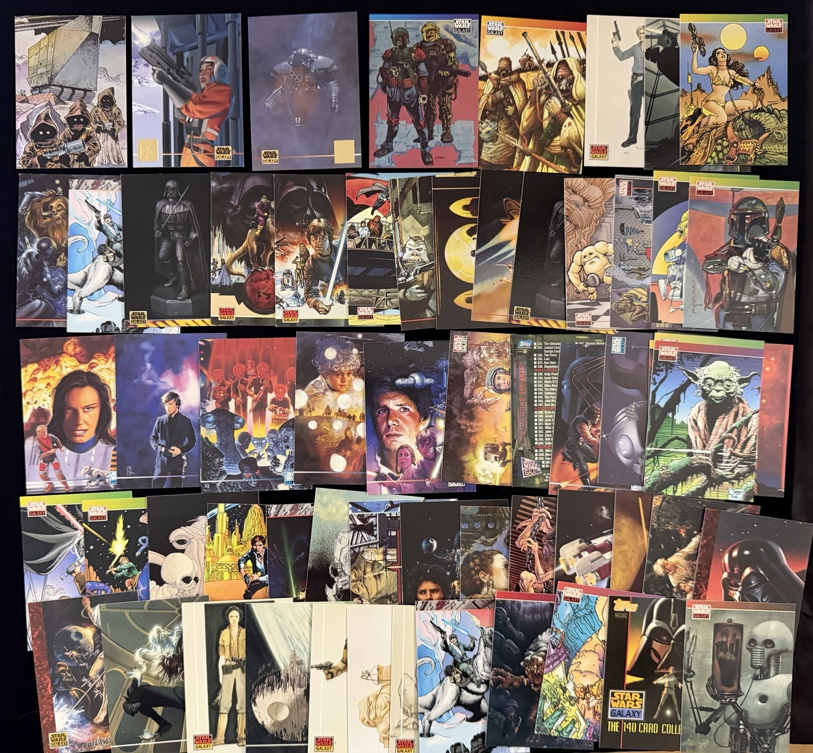 1993-1995 Topps Star Wars Galaxy Lot w/ Foil, Gold Stamp, Promos