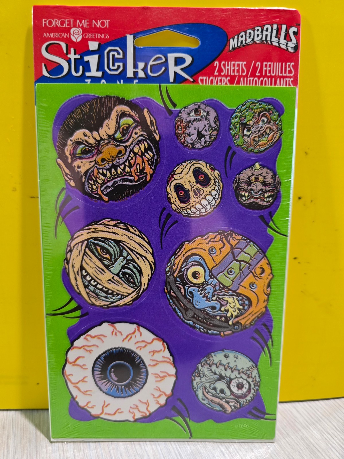 Vintage Madballs American Greetings Stickers 1986 Sealed Mint Condition