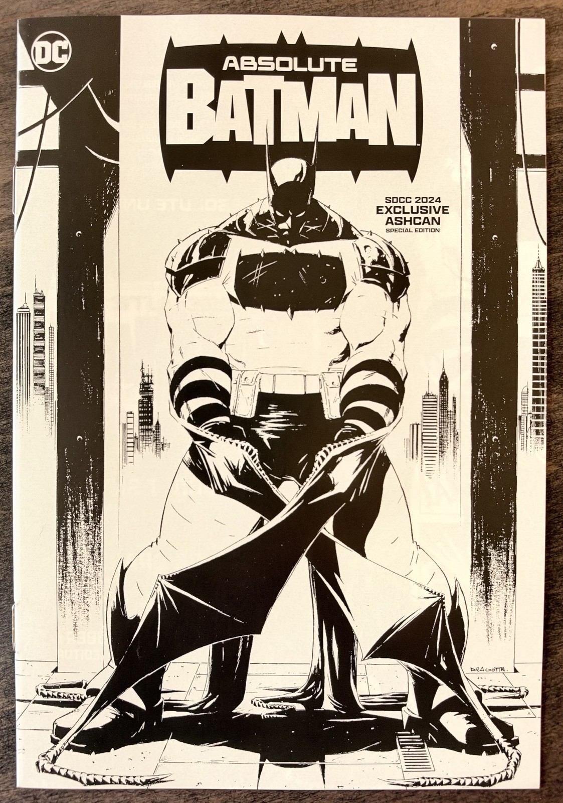Absolute Batman SDCC 2024 Exclusive Ashcan Nick Dragotta B&W Cover DC Not Foil
