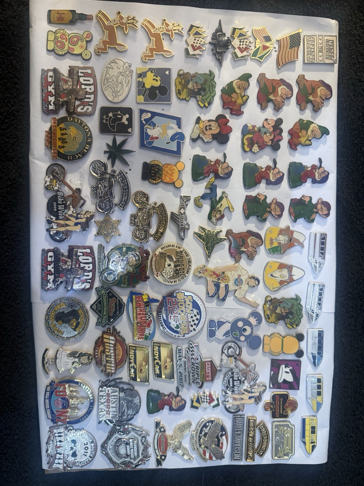 100+ Vintage Pin Lot Disney Hidden Mickey Harley Davidson Sturgis HardRock +More