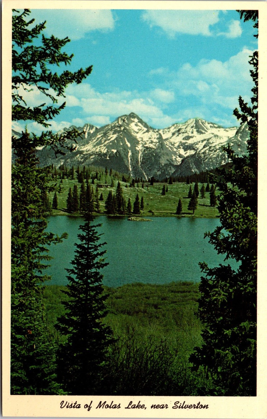 Postcard Silverton Colorado Vista Of Molas Lake Divide US 550 Chrome