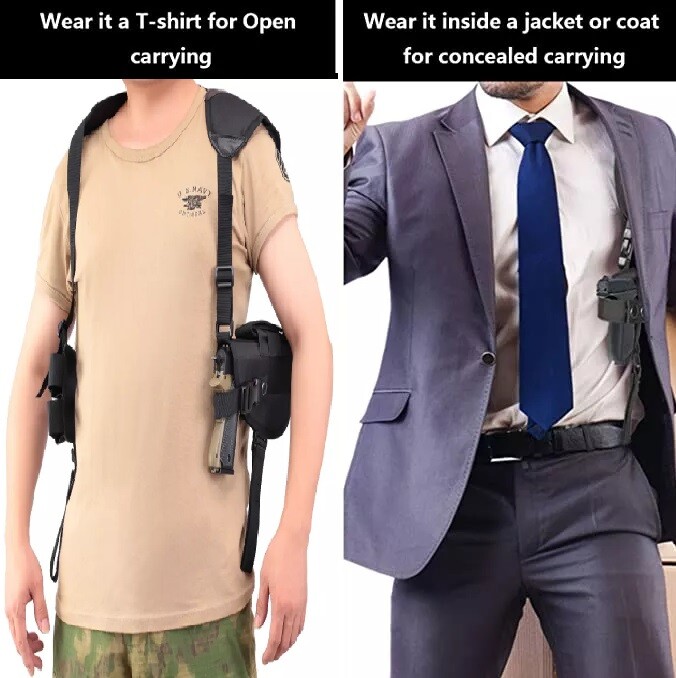 Universal Shoulder Gun Holster Concealed Carry For Adult Fit All Firearms Black Universal Shoulder Gun Holster Concealed Carry For Adult Fit All Firearms Black