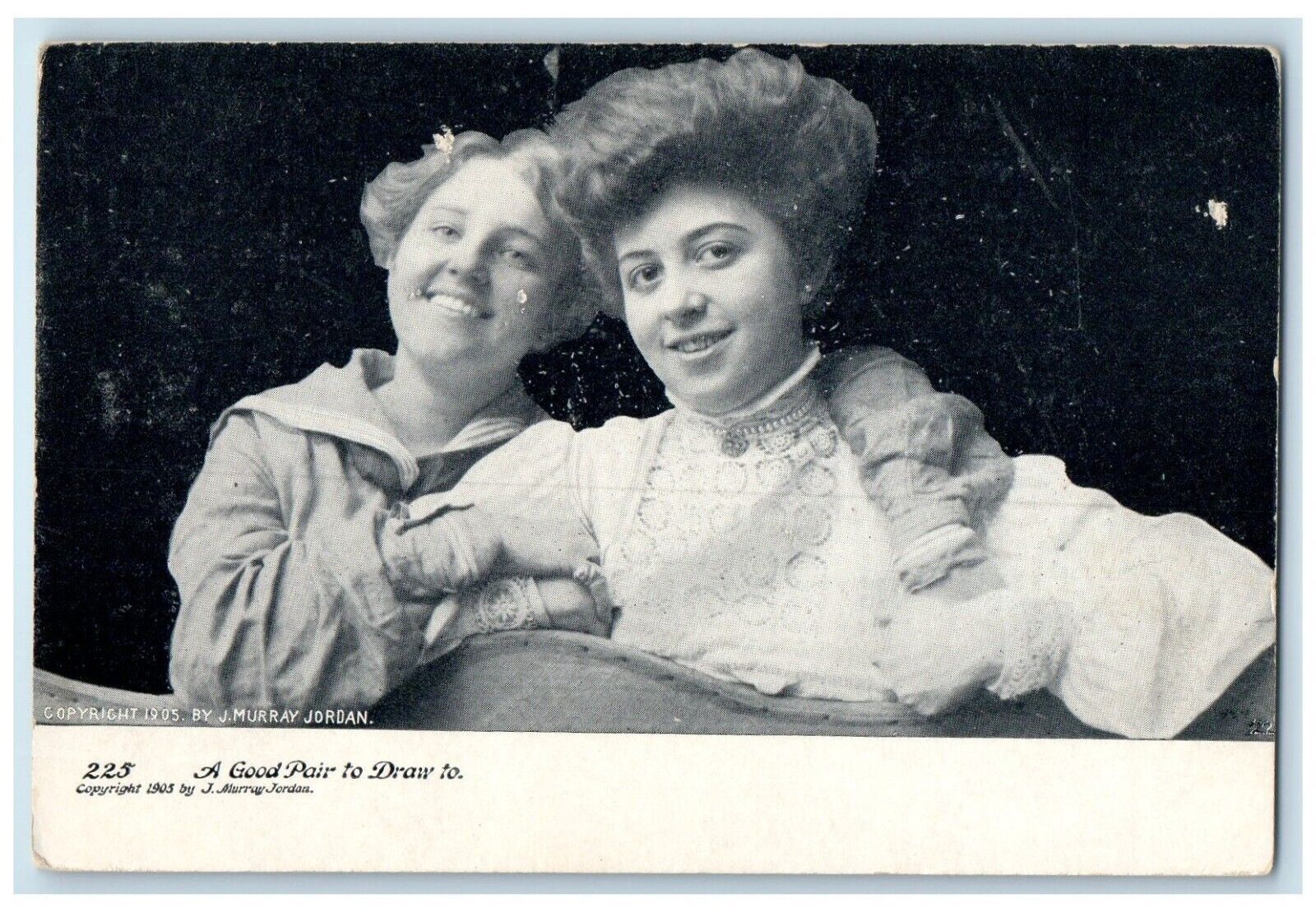 c1910\'s Pretty Girls A Good To Draw To Unposted Antique Postcard