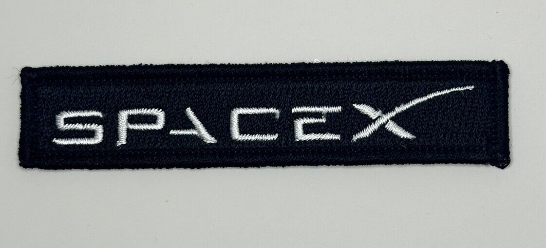 SpaceX Missions Black Logo Patch NASA 3