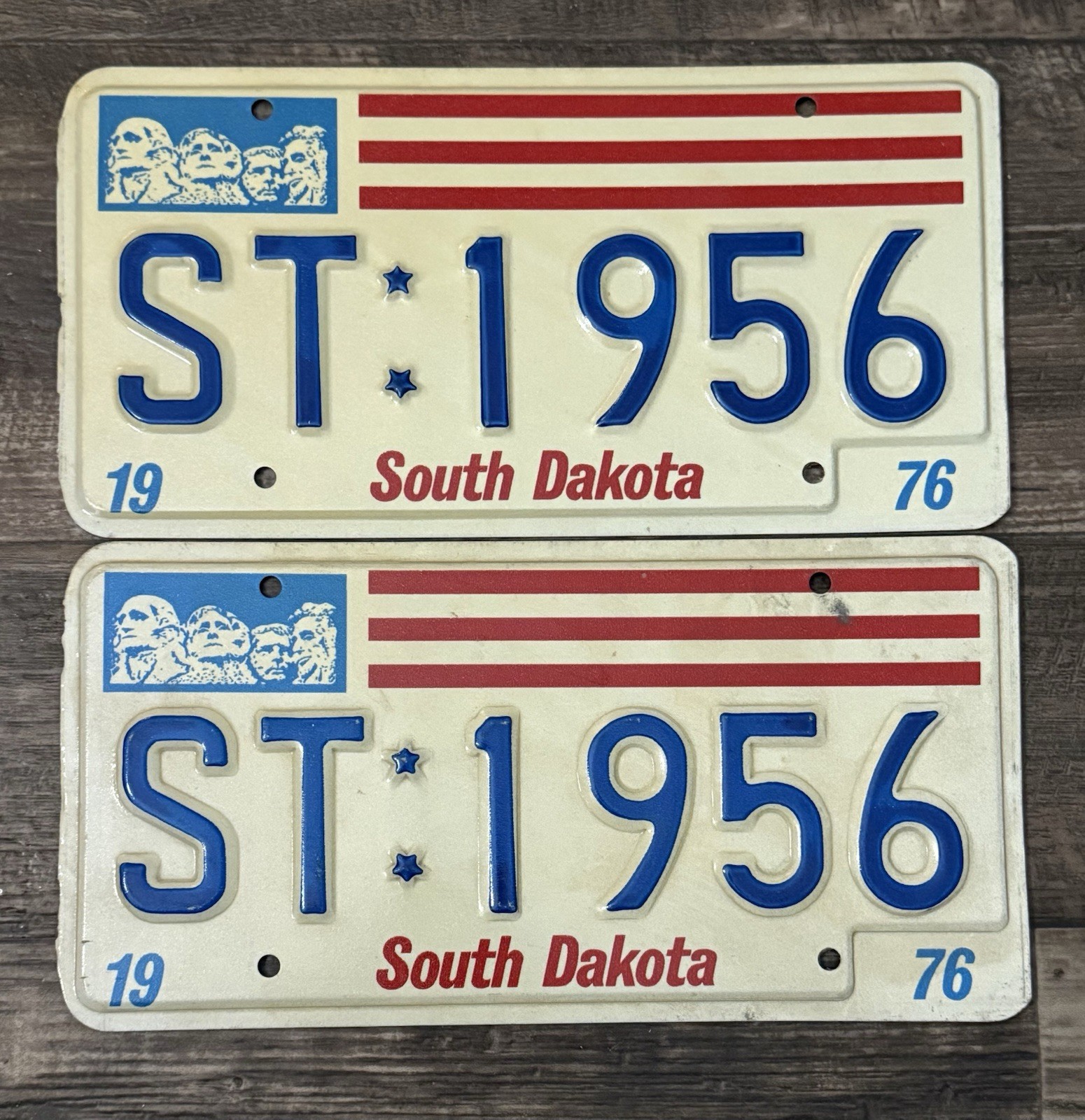 Attention 1956 Collectors-pair Of 1976 License plates-featuring “1956” 🔥🔥