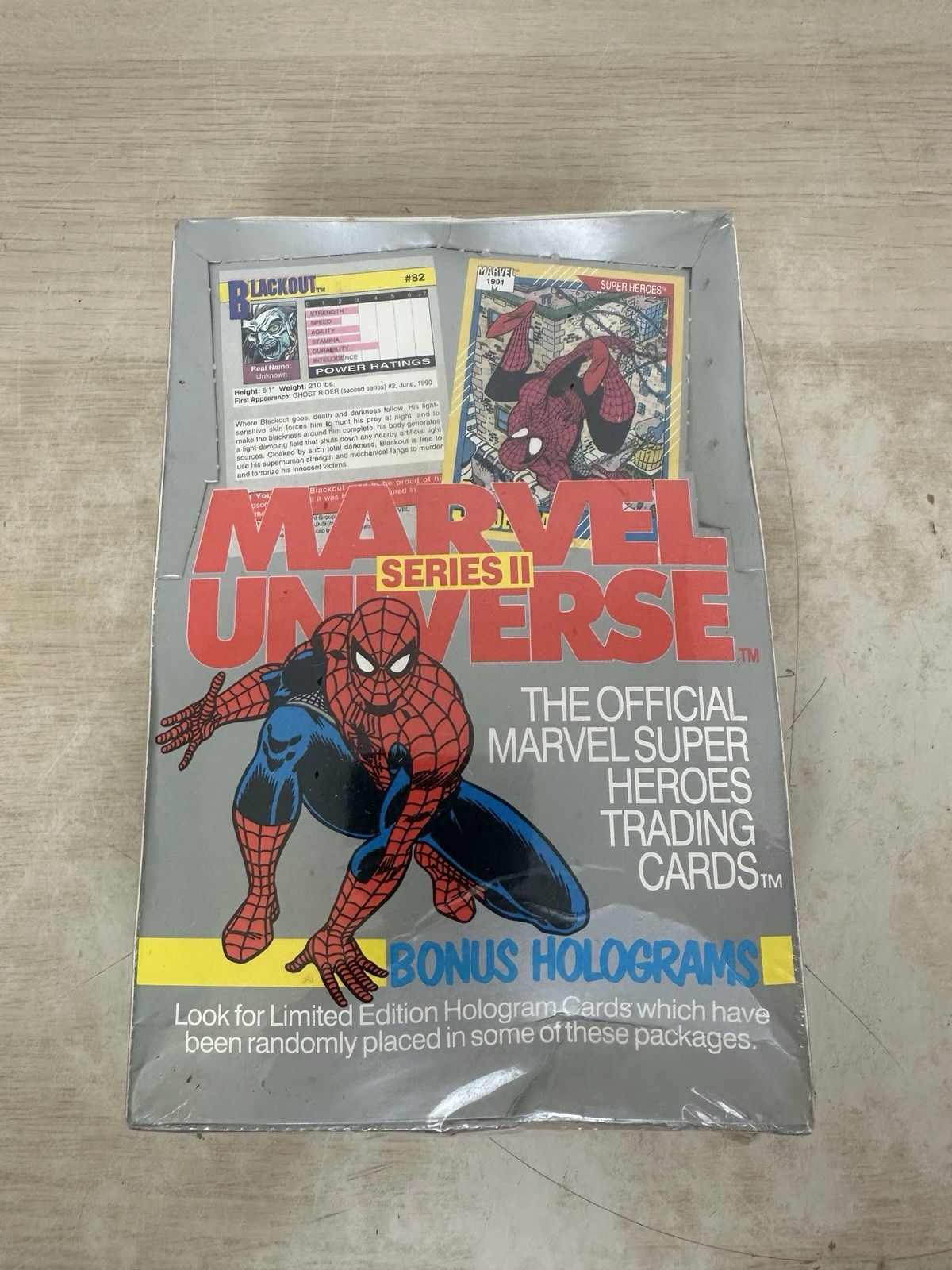 Impel 1991 Marvel Universe Trading Cards Series 2 Factory Sealed Box of 36 Packs