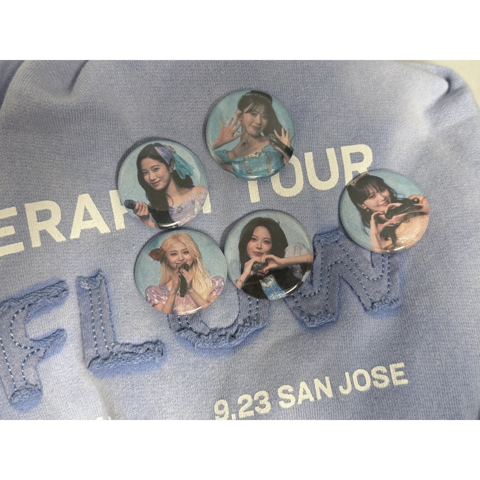 LE SSERAFIM Princess Button Set of 5 Fanmade Kpop Pins PUREFLOW Tour Chaewon