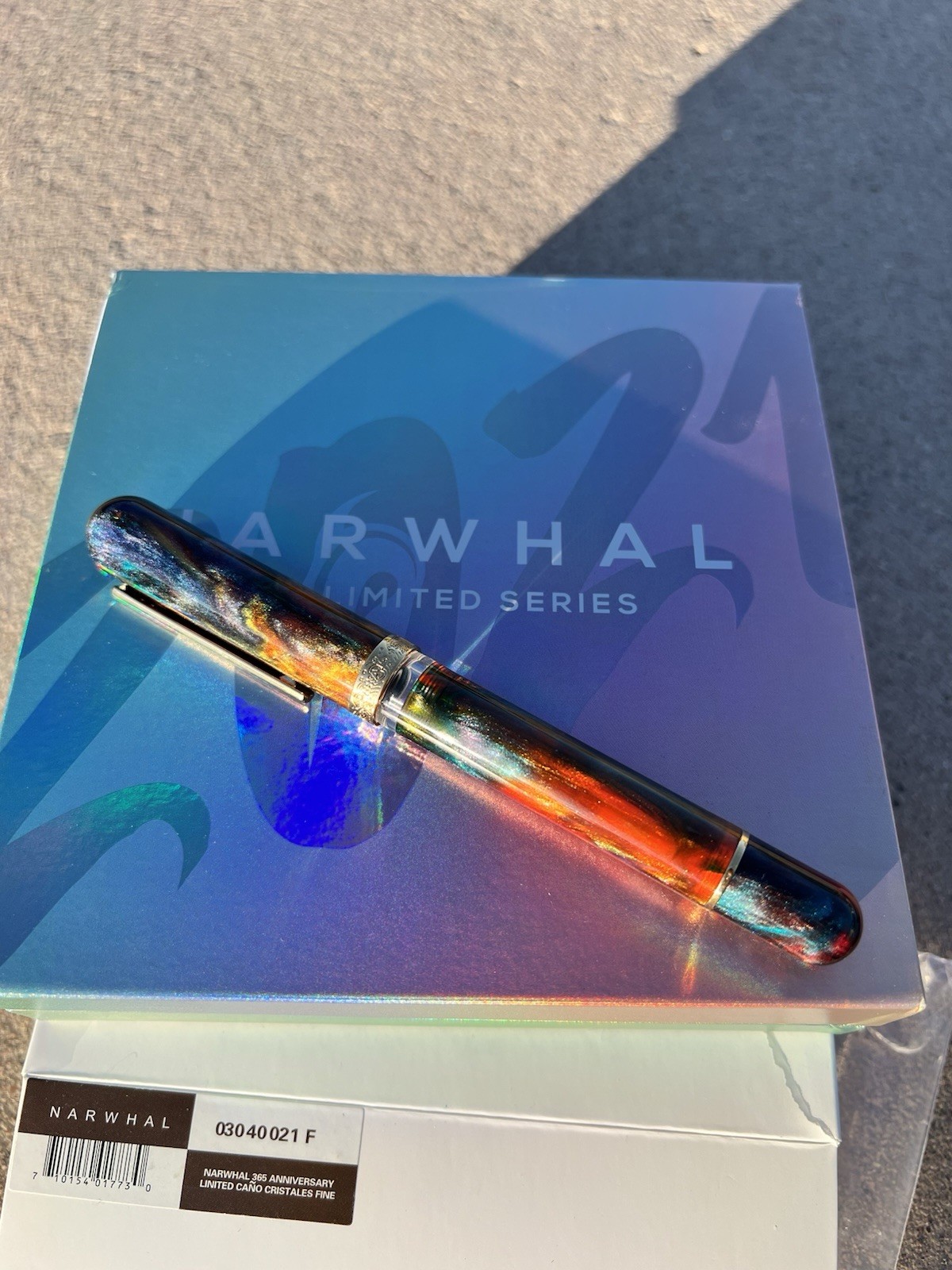 NARWHAL Fountain Pen NIB Never Inked 365 ANNIVERSARY LINITED CANO CRISTALES FINE